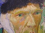 Courtauld 01-2 Vincent Van Gogh - Self-Portrait with Bandaged Ear Close Up 1. Vincent van Gogh - Self-Portrait with Bandaged Ear. Here is a close up.